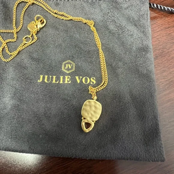 Julie Vos Gold Necklace with Pink Accents - Picture 2 of 6